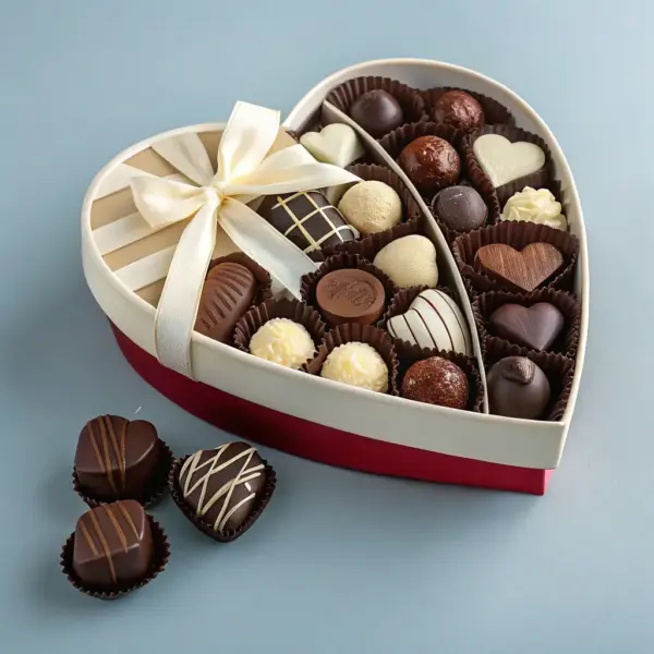 Valentine's Heart-Shaped Chocolates