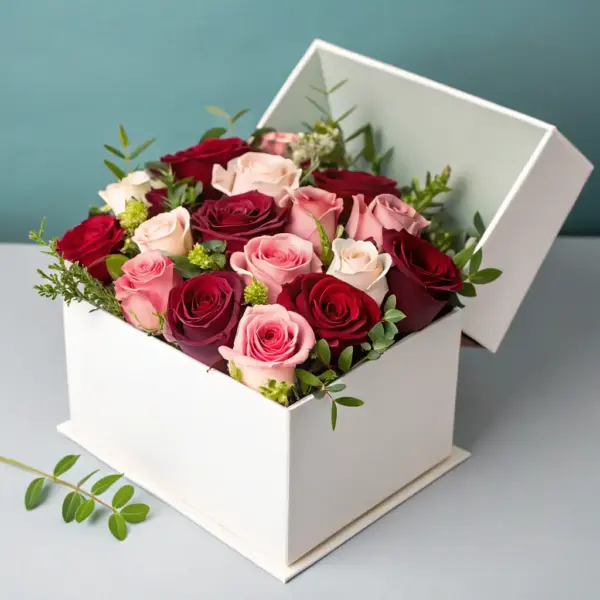 Romantic Rose & Chocolate Basket