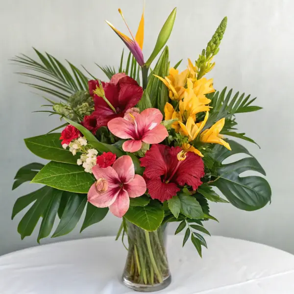 Tropical Flower Basket